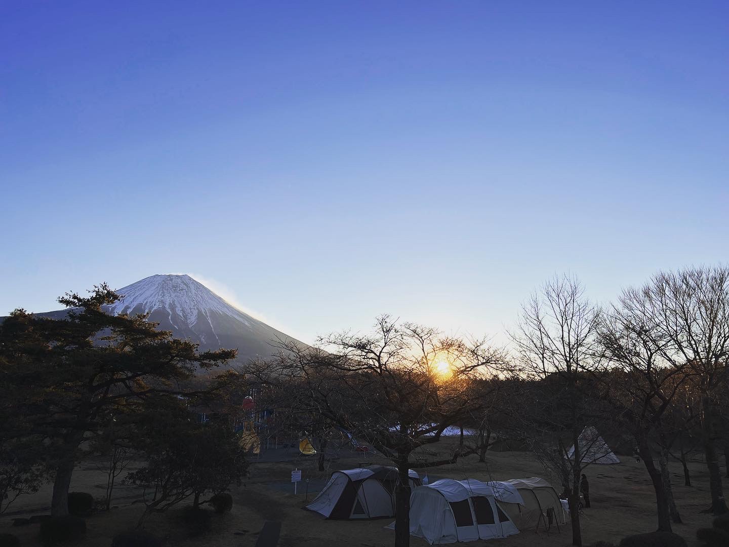 富士山での年越しキャンプ
